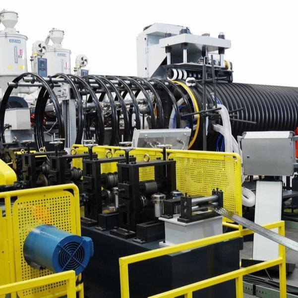 Структура Mm 800Mpa машины 3000 штранг-прессования трубы из волнистого листового металла стены двойника HDPE спиральная