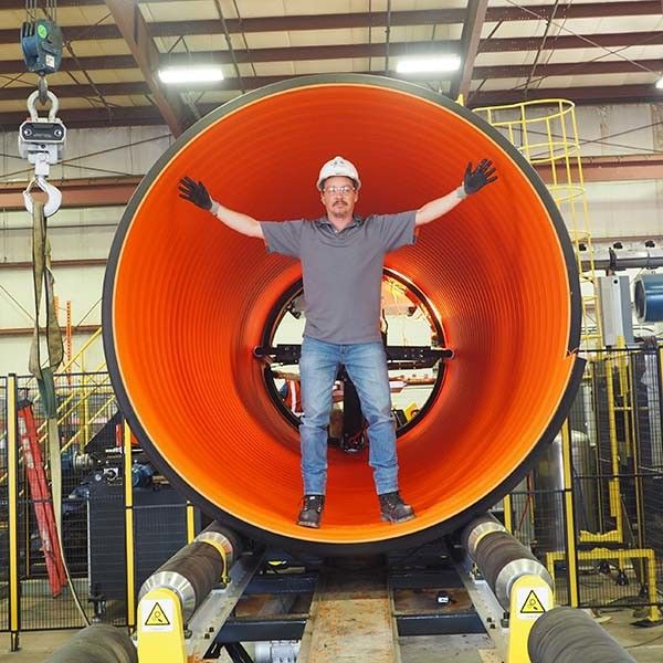 Линия высокая жесткость SN8 SN20 3000mm штранг-прессования трубы из волнистого листового металла нечистот кольца
